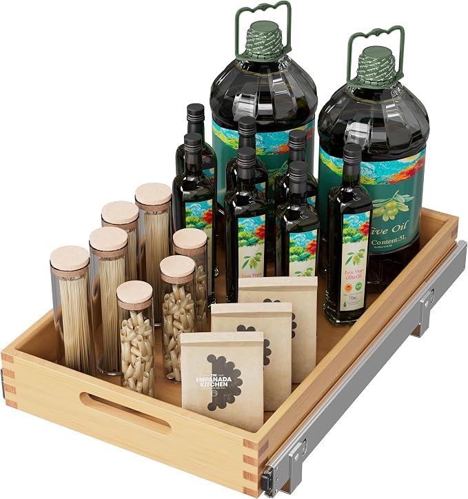 Pull Out Drawers for Cabinets 18"W x 21"D, Farmeless&Farme Cabinet | Full Slide Out Wood Drawer Shelf, Heavy Duty Caddy Pull Out Cabinet Organizer, Base Cabinet Organization for Kitchen, Pantry - Image 9