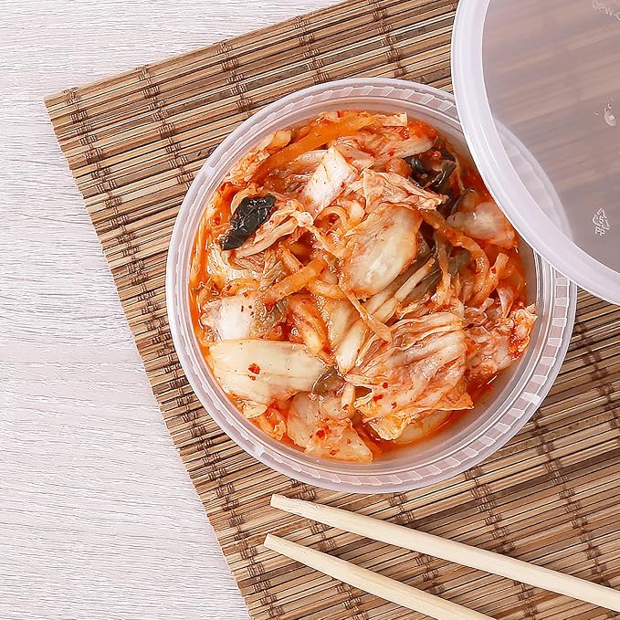 Karat [8oz - 240 ct] Clear PP Injection Molded Round Deli Containers with Lids (FP-IMDC8-PP) - Image 2