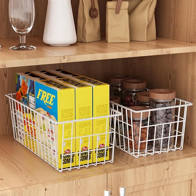 Orgneas Freezer Organizer Bins, Freezer Baskets for Chest Freezer and Upright Freezer Refrigerator Dividers Frozen Meats Storage Containers Organizer for Fruits and Vegetables, 5 Packs - Image 5