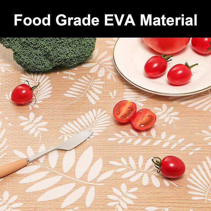 Cooyes Shelf Liners for Kitchen Cabinets Waterproof & Oil-Proof Kitchen Cupboard Mats Non-Slip Drawer Mats EVA Material Non Adhesive Fridge Liner for Shelves（17.5" W x 78.7" L） - Image 5