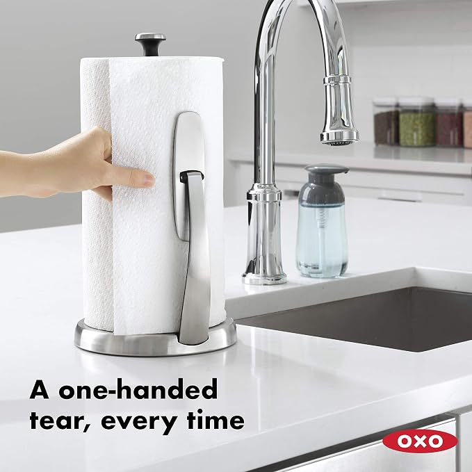 KitchenAid Large Capacity Dish Rack with OXO Good Grips SimplyTear Paper Towel Holder - Image 7
