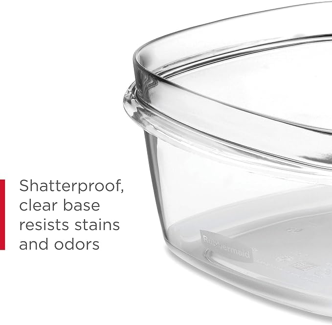 Rubbermaid Premier Food Storage Container, 10 Piece Set, Grey, BPA-Free, Microwave & Dishwasher Safe - Image 2