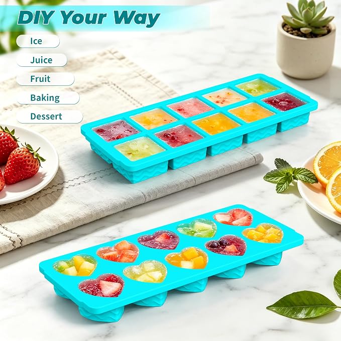 Silicone Freezer Molds for Food, 5-Pack with Steel Rim for Meal Prep | 100% Food-Grade Silicone, BPA-Free, Oven and Dishwasher Safe. Perfect for Freezing Lasagna, Casseroles, Soups & Sauces - Image 6