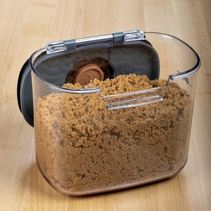 Progressive International ProKeeper+ Clear Plastic Airtight Food Baker's Kitchen Storage Organization Container Canister Set with Magnetic Accessories, 2- Piece Set (Brown Sugar 1.4-Quart) - Image 4
