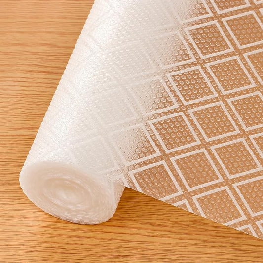 Shelf Liners for Kitchen Cabinets – Non Adhesive Drawer and Cabinet Liner, Waterproof and Oil-Proof Kitchen Cupboard Shelf Paper EVA Material Fridge Liner for Refrigerator – Modern Pattern by Cooyes