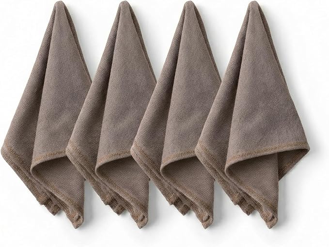 Odin 100% Turkish Cotton Dinner Napkins Set of 4, 18x18 Inch, Clean Edge, Oeko-TEX Certified, Reusable Cloth Napkins for Dining, Entertaining, and Holiday Tables by Jojomia