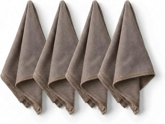 Odin 100% Turkish Cotton Dinner Napkins Set of 4, 18x18 Inch, Clean Edge, Oeko-TEX Certified, Reusable Cloth Napkins for Dining, Entertaining, and Holiday Tables by Jojomia