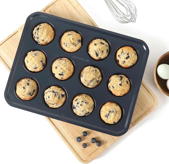 Calphalon Legacy 10-Pieces Nonstick Bakeware Set PFOA-Free, Baking Sheet Set, Baking Pans Set, Carbon Steel Bakeware Pans Collection, High-Heat Oven Safe, for Cookies, Cakes, and Muffins -Navy Blue - Image 4
