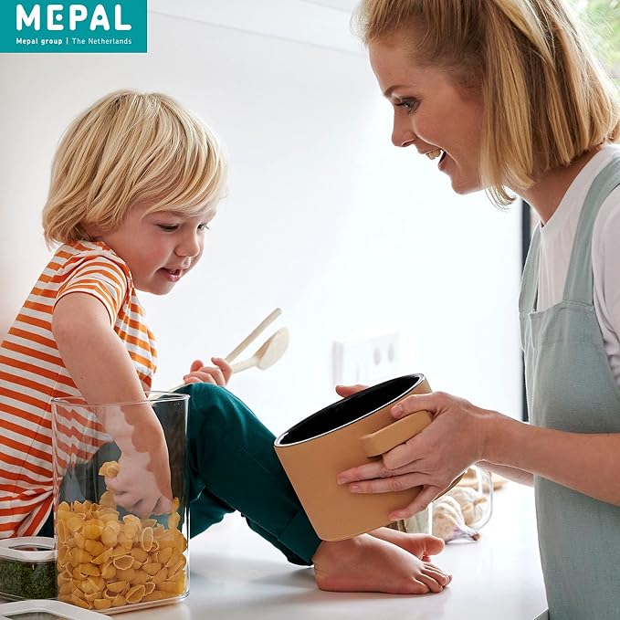 Mepal, MODULA 7 Piece Food Storage Box Set for Cereal or Pasta with 3 Transparent Lids, Airtight, BPA Free, 1 Set - Image 11