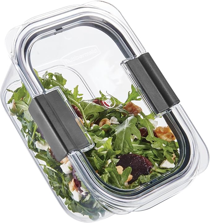 Rubbermaid Brilliance BPA Free Airtight Food Storage Containers with Lids, Set of 4 (4.7 Cup) Ideal for Lunch, Meal Prep, and Leftovers - Image 3