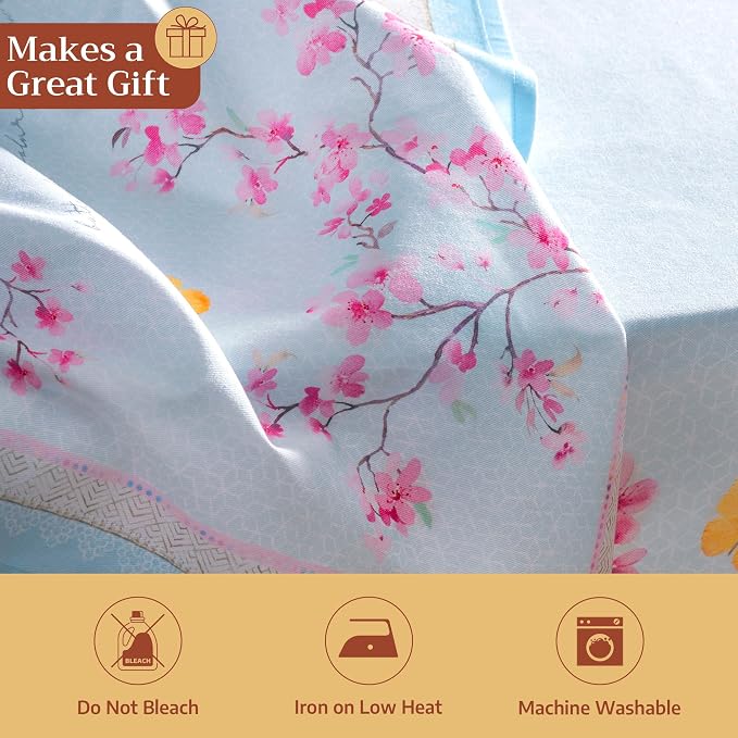 Maison d' Hermine Cloth Napkins Set of 4 Reusable 100% Cotton (20" x 20") | Everyday Square Napkins Cloth Washable Dinner Party Wedding Restaurant Hotel Kitchen Spring Summer - Blossoms in Spring - Image 5