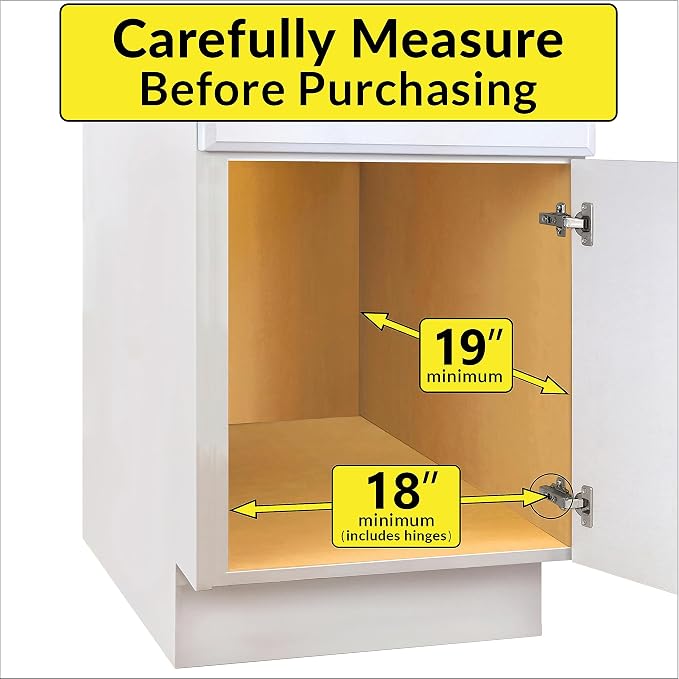 LYNK PROFESSIONAL® Pull Out Cabinet Organizer, 17" x 18" Slide Out Cabinet Organizer Pull Out Drawer – Pull Out Shelves for Kitchen Cabinets – Under Sink Organizers - Lifetime Ltd. Warranty, Chrome - Image 4