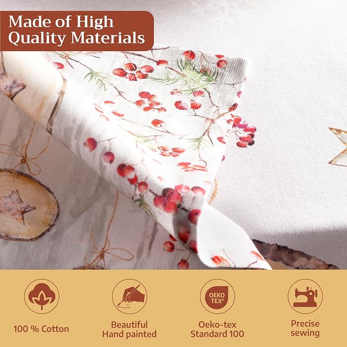 Maison d' Hermine Cloth Napkins Set of 4 Reusable 100% Cotton (20" x 20") | Everyday Square Napkins Cloth Washable Dinner Wedding Restaurant Hotel Kitchen Thanksgiving Christmas - Mountain Life - Image 3