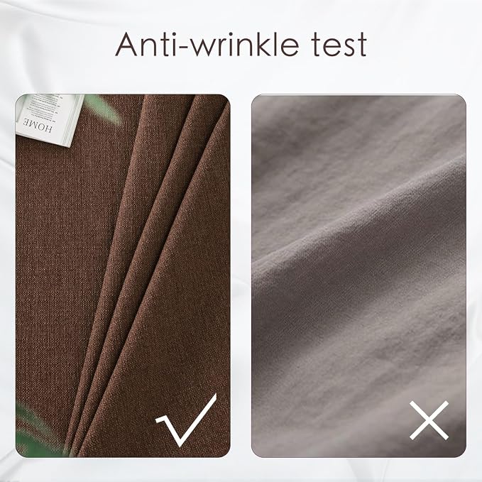BALCONY & FALCON Rectangle Table Cloth Waterproof Brown 63"x47" | Rectangular Washable Wrinkle Resistant Table Cloth Linen Fabric Tablecloths for Dining Party Kitchen Wedding and Outdoor Use - Image 4