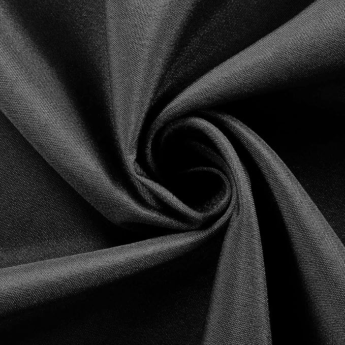 Efavormart Premium Cloth Napkins Set of 100, 17x17 Inch Black Seamless Dinner Napkins, Washable Linen Table Napkin Cloth with Hemmed Edges for Weddings, Party and Banquet - Image 6