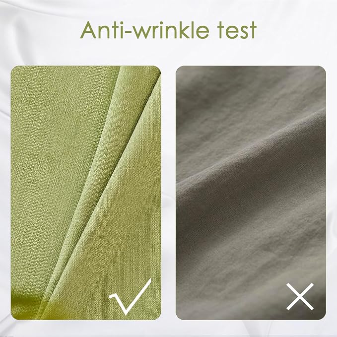 BALCONY & FALCON Rectangle Table Cloth Waterproof Avocado 118"x57" | Rectangular Washable Wrinkle Resistant Table Cloth Linen Fabric Tablecloths for Dining Party Kitchen Wedding and Outdoor Use - Image 4