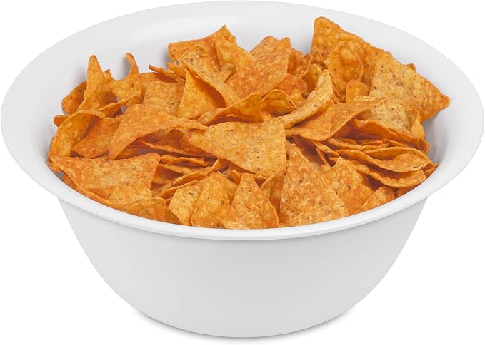 Sterilite 6 Qt Bowl for Mixing, Prepping, and Serving Food in the Kitchen, Microwave and Dishwasher Safe, Plastic, White, 12-Pack - Image 6