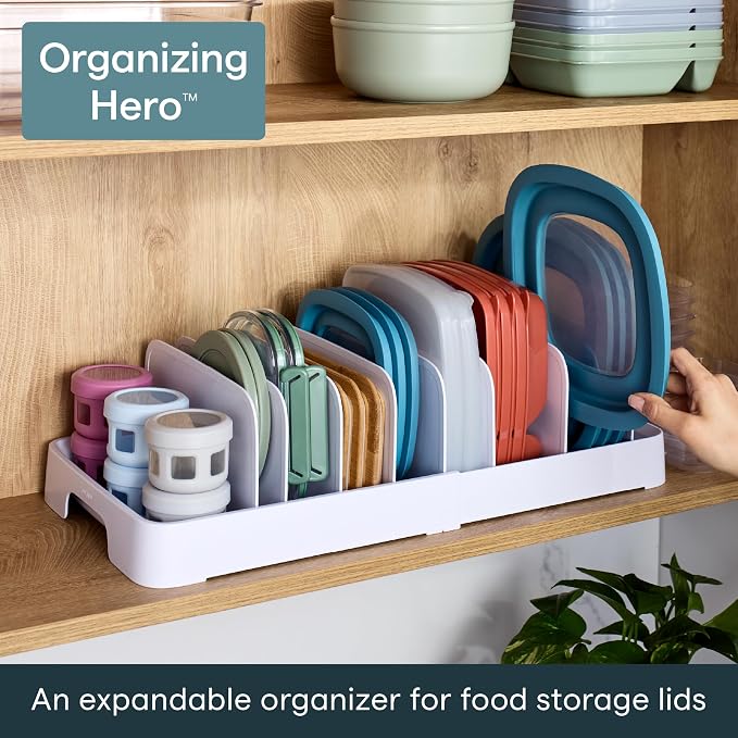 YouCopia StoraLid 40 Container Lid Organizer, Expandable Adjustable Holder - Image 2