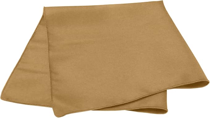 17x17-Inch Square Polyester Cloth Napkins, Toast Set of 60 | Bulk Case of 5 Dozen, Seamless, Serged Edges, Machine Washable, Wrinkle-Resistant, Flame-Resistant, Stain-Resistant, Brown - Image 2