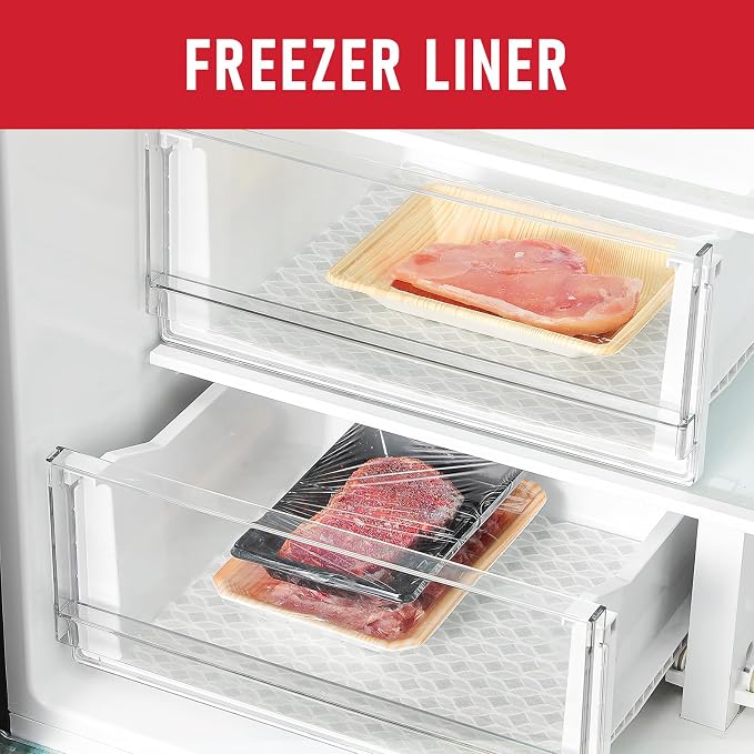 Cooyes Refrigerator Liners, Non-Slip Fridge Liners Washable, Absorbent Refrigerator Shelf Liner for Kitchen Cabinets, Non-Adhesive Refrigerator Mats Fridge bin Liners 12" x 360", Gray - Image 8