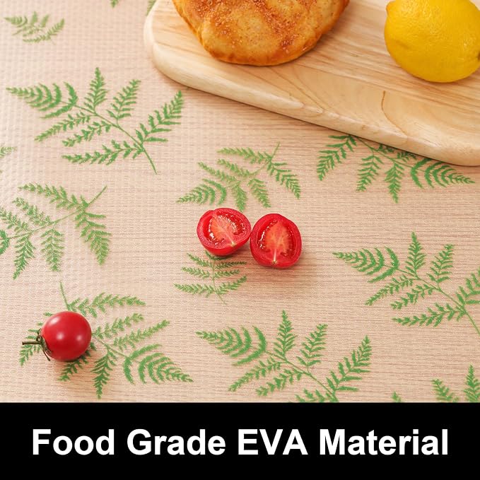 Cooyes Shelf Liner Drawer Liners, Shelf Liners for Kitchen Cabinets, Non-Adhesive Cabinet Liner, EVA Waterproof Non-Slip Refrigerator Liners for Kitchen Drawers（23.6" W x 118" L） - Image 6