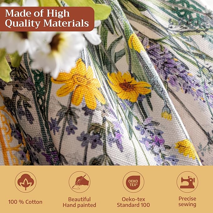 Maison d' Hermine Cloth Napkins Set of 4 Reusable 100% Cotton (20" x 20") | Everyday Square Napkins Cloth Washable Dinner Party Wedding Restaurant Hotel Kitchen Spring Summer - Fanny Lavender - Image 3