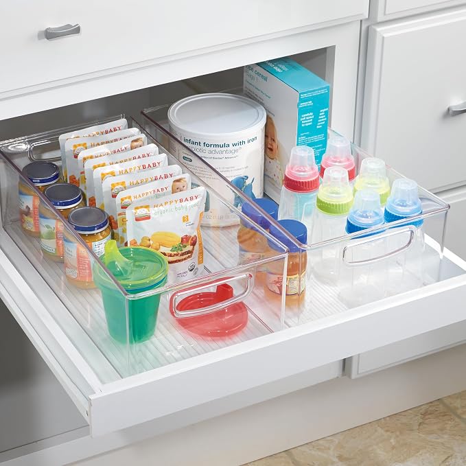 iDesign Stackable Storage Bin - Clear | Organizer Bin for Kitchen and Pantry, Made in USA - Image 3