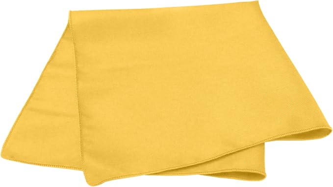 17x17-Inch Polyester Cloth Napkins, Goldenrod, Set of 24 | Bulk Case of 2 Dozen, Square, Seamless, Serged Edges, Machine Washable, Wrinkle-Resistant, Flame-Resistant, Stain-Resistant - Image 2