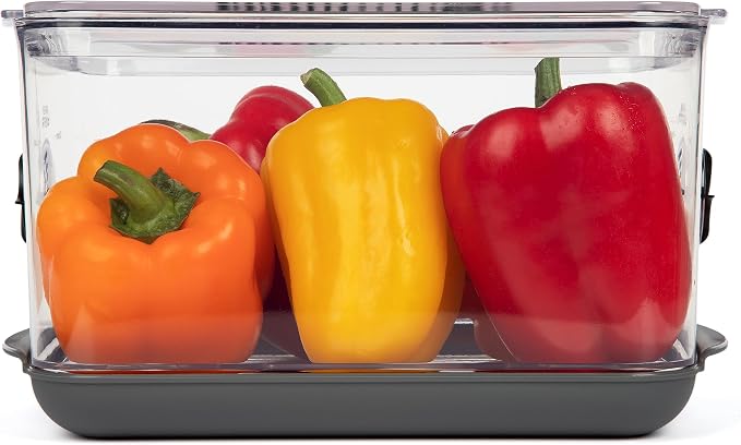 ProKeeper+ by Progressive Stackable Produce ProKeeper Storage Container with Stay-Fresh Vent System (PKS-902 (5.7 qt Large Produce)) - Image 7