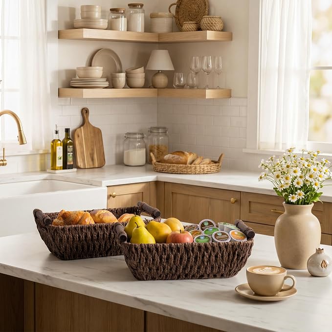 Storageworks Small Baskets For Organizing, Woven Basket For Shelves - Image 7