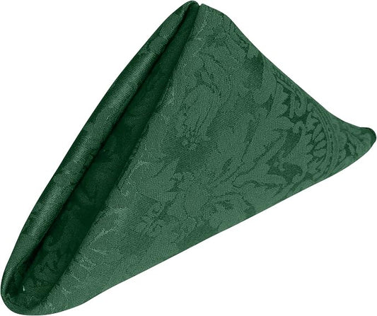 17x17-Inch Square Damask Cloth Napkins, Hunter, Set of 120 by UltimateTextile