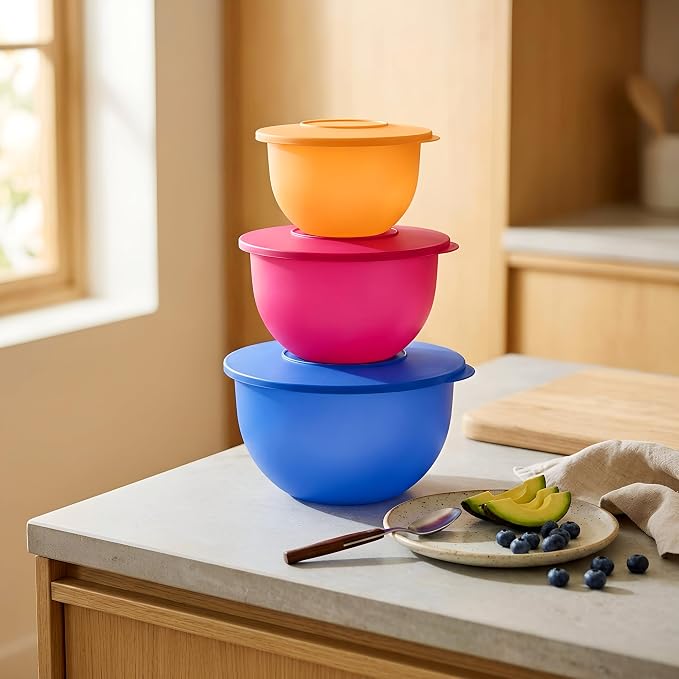 Tupperware Brand Impressions 6-Piece Classic Bowl Set (3 Bowls + 3 Lids) - Dishwasher Safe & BPA Free - Airtight, Leak-Proof Food Storage Containers for Fridge & Pantry - Image 5