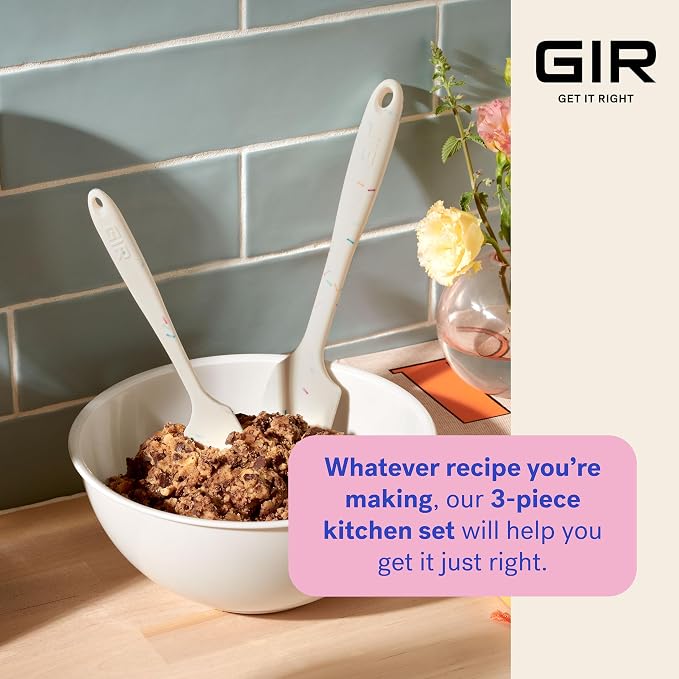 GIR: Get It Right 3-Piece Ultimate Silicone Kitchen Utensils Set - Spatula, Flip & Spoonula - Non toxic Cooking Utensils for Nonstick Cookware, Cooking and Baking - Mint - Image 5