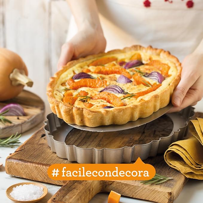 Decora 0075055 Nonstick Steel Oval Tart Pan 11.4 Inch x 7.9 Inch x 1.2 Inch High with Loose Removable Bottom, for Easy Demolding, Professional Design Registered, Patented - Image 5