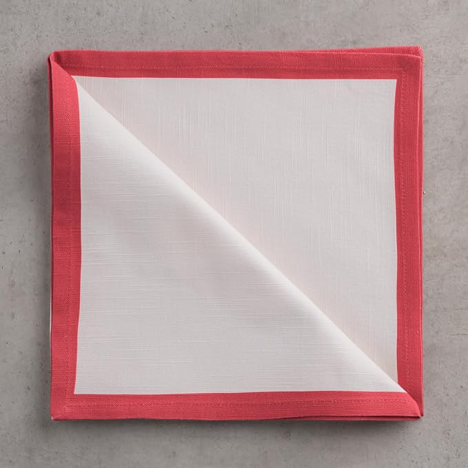 Maison d' Hermine Cloth Napkins Set of 4 Reusable 100% Cotton (20" x 20") | Everyday Square Napkins Cloth Washable Dinner Wedding Restaurant Hotel Kitchen Thanksgiving Christmas - Holly Time - Image 9