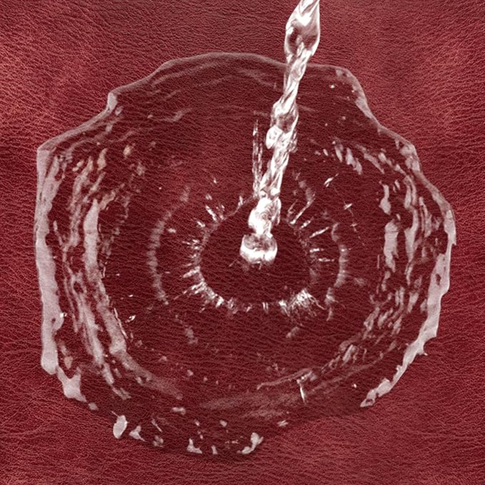 ADRIMER Placemats, Heat Resistant Oval Placemats Set of 12 Washable 12 x 17 Inch, Waterproof Table Mats, Wipeable Pu Place Mats for Kitchen, Dining Room, Wine Red - Image 5