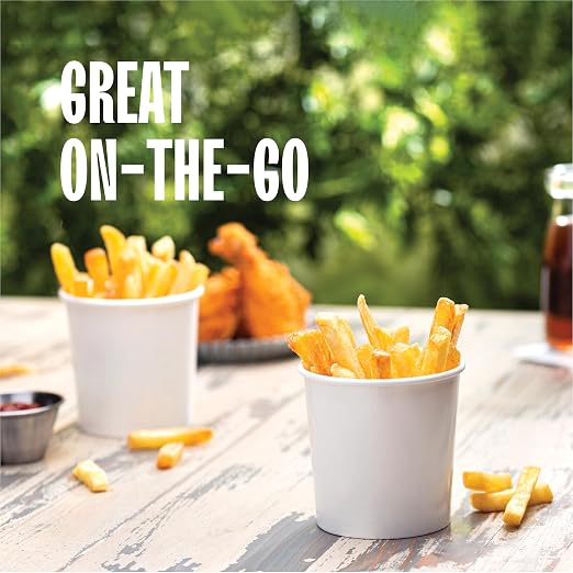 [16 oz. - 250 Sets] Paper Food Container with Lid, Insulated Food Cups with Vented Lids - Hot or Cold To Go Soup Cup, for Soups, Ice Cream and Yogurt - Eco-Friendly - White - Image 3