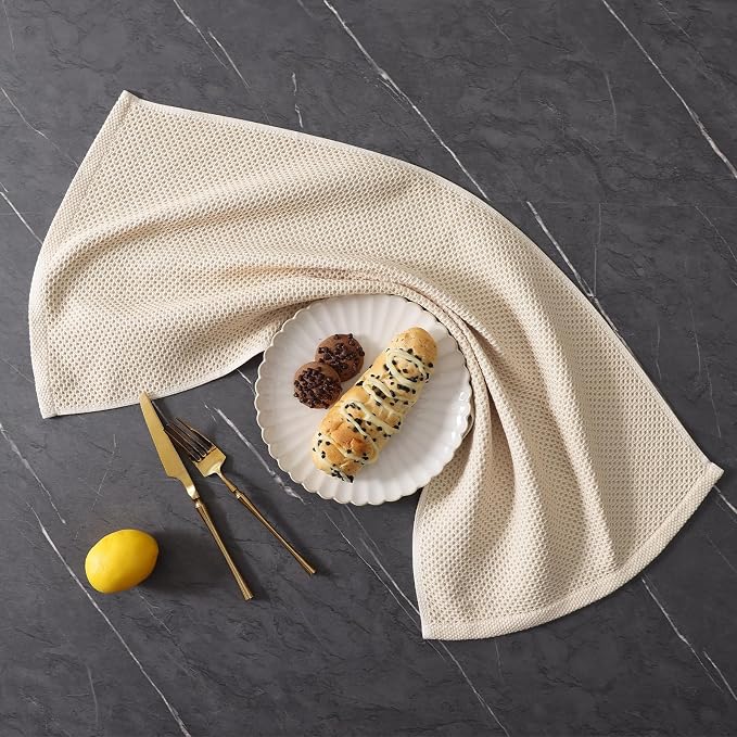 Homaxy 10 Pack 100% Cotton Kitchen Towels and Dishcloths Set, Multicolor | 12 x 12 Inches and 13 x 28 Inches Kitchen Towels Set, Ultra Soft Absorbent Dish Cloths for Washing Dishes - Image 9