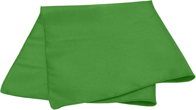 20x20-Inch Polyester Cloth Napkins, Emerald, Set of 12 | Bulk Case of 1 Dozen, Dinner Napkins, Square, Serged Edges, Machine Washable, Wrinkle-Resistant, Flame-Resistant, Green - Image 2