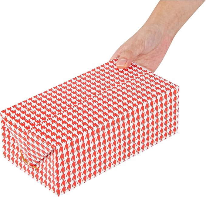 Restaurantware Take Out Lunch Box 400 Count 71-Ounce Durable Paper Recyclable Container Red Leak-Proof Food Box Spill-Resistant Fast Top Closure Rectangular Hot Food Friendly - Image 9