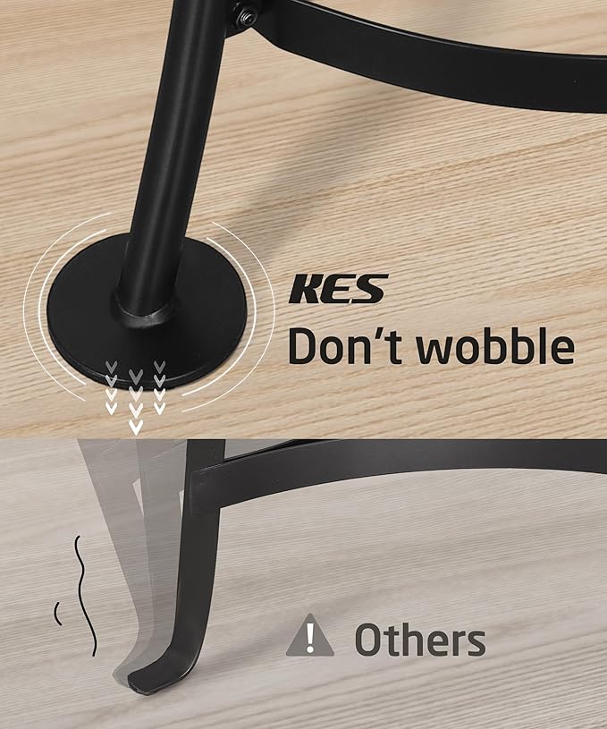 KES 264 Lbs Capacity Freestanding Pot Rack, 6-Tier Cast Iron Cookware Stand with 6 Hooks, Pots and Pans Storage Tower for Kitchen, Stable Base, Anti-tip Strap & Floor Protectors Black, KUR531S6-BK - Image 4