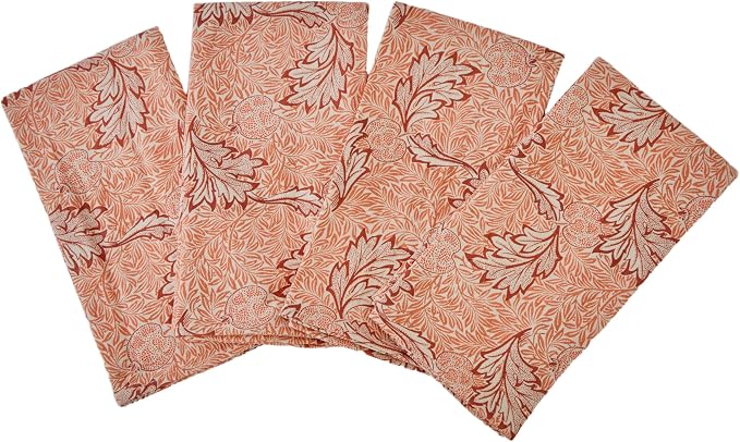 William Morris Apple Cloth Napkins | 100% Cotton, Highly Absorbent, Quick-Dry, & Reusable | Printed Home Decor Premium Cloth Dinner Napkins for Table & Dining | 20" x 20" (Set of 4) - Image 2