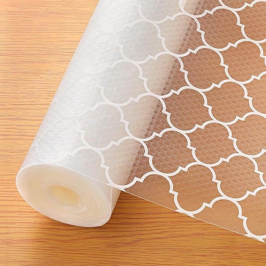 Cooyes Shelf Liner for Kitchen Cabinets – Non-Adhesive Waterproof EVA Liner for Drawers and Cabinets – Durable, Easy-to-Cut Shelf Paper with Modern Pattern by Cooyes