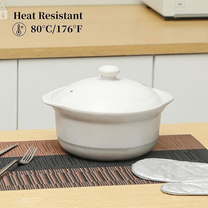 Leetaltree Brown with Black Striped Placemats Set of 4 - Heat Resistant Non-Slip Place mats for Dining Table, Washable Durable PVC Vinyl Woven Table Mats（Brown Stripe, 4） - Image 4