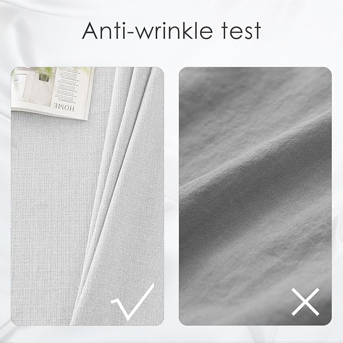 BALCONY & FALCON Rectangle Table Cloth Waterproof Owl Gray 63"x47" | Rectangular Washable Wrinkle Resistant Table Cloth Linen Fabric Tablecloths for Dining Party Kitchen Wedding and Outdoor Use - Image 4
