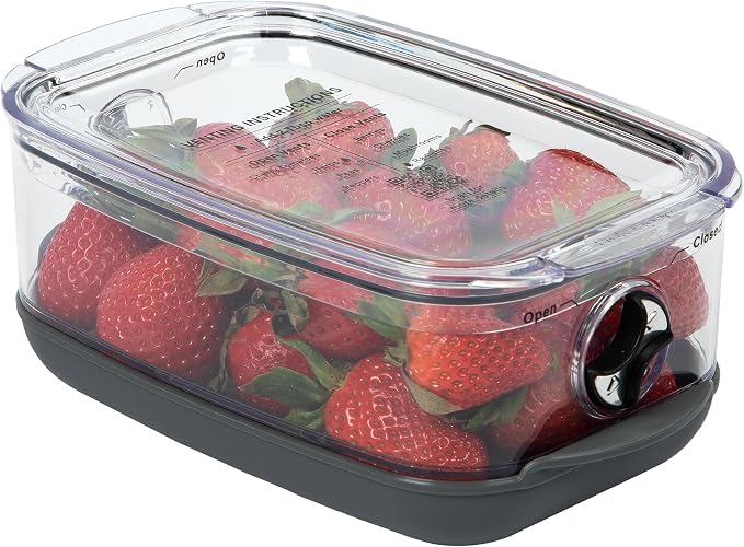 Progressive ProKeeper Stackable Produce ProKeeper Storage Container with Stay-Fresh Vent System (PKS-912 (1.2 qt Berry Keeper)) - Image 3