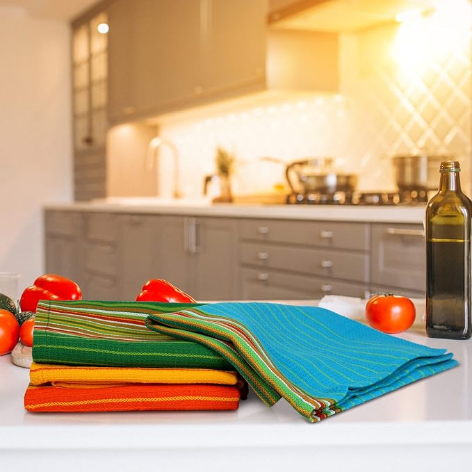 Urban Villa Kitchen Towels Cotton Dish Towels 20”x30” (Set of 12) Multi - Image 5