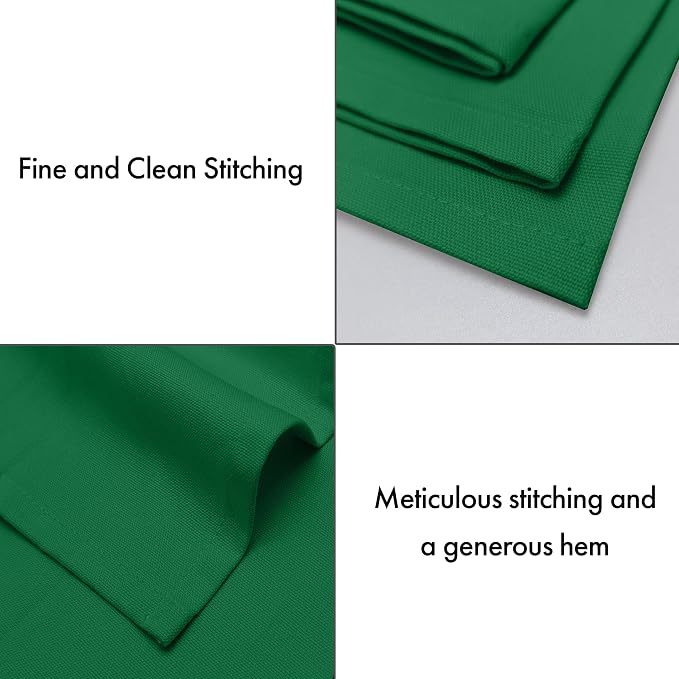Ruvanti Cloth Napkins Set of 6, 100% Cotton High GSM 18x18 Inches Soft, Washable, Highly Durable & Absorbent, Perfect for Parties, Christmas, Thanksgiving Dinners – Amazon - Image 7
