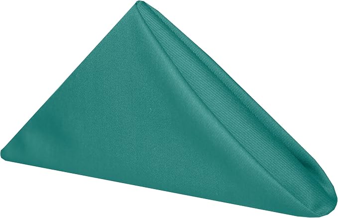 17x17-Inch Square Twill Cloth Napkins, Teal, Set of 120 by UltimateTextile