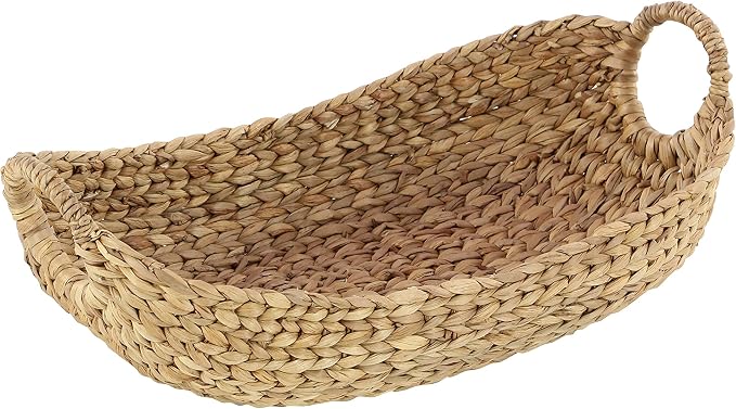 Deco 79 Seagrass Handmade Decorative and Functional Storage Basket Basket Organizer with Metal Handles, Set of 5 Basket for Storage 23", 21", 19", 16", 12"W, Brown - Image 9